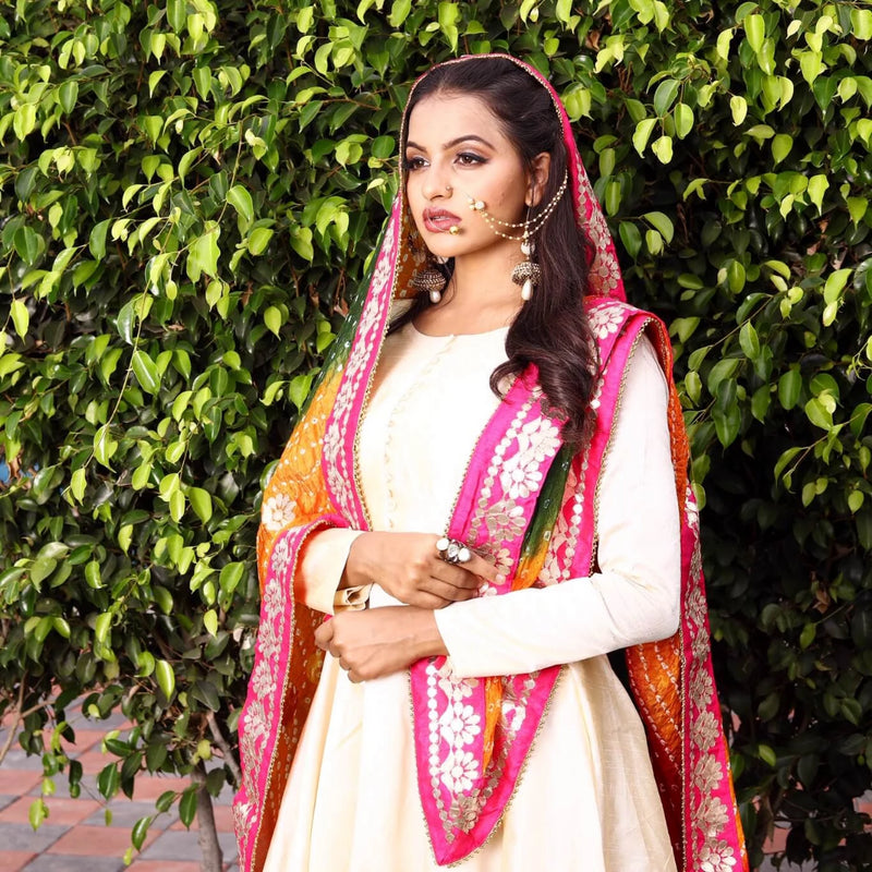 Readymade Alia Cut Gown With Dupatta Set - Arhams Online Fashion Store